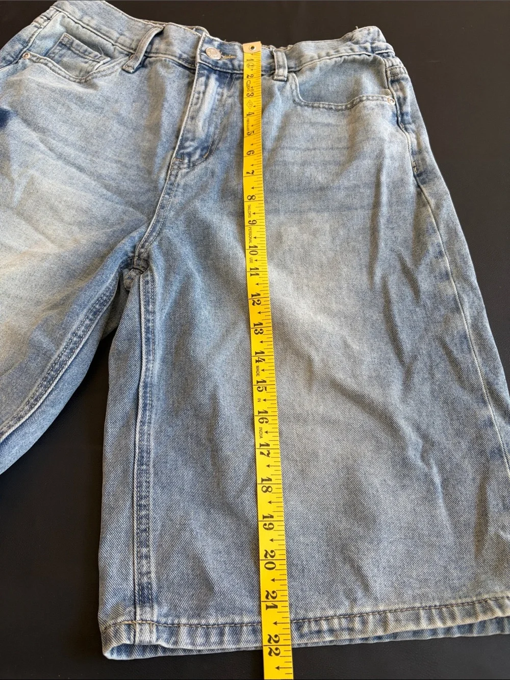 Playboy Y2K Denim Long Shorts Logo Graphic Size 7